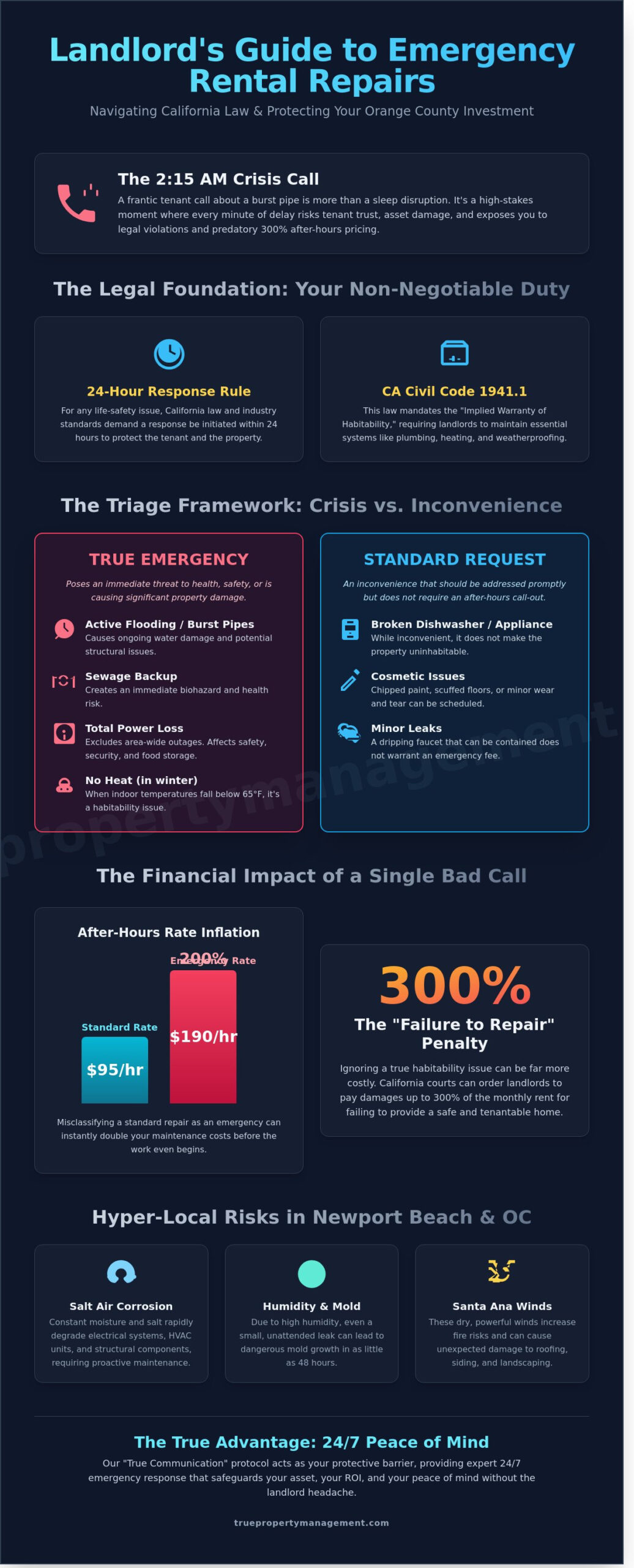 Emergency Rental Repairs in Newport Beach: A Landlord’s Guide to 24/7 Asset Protection