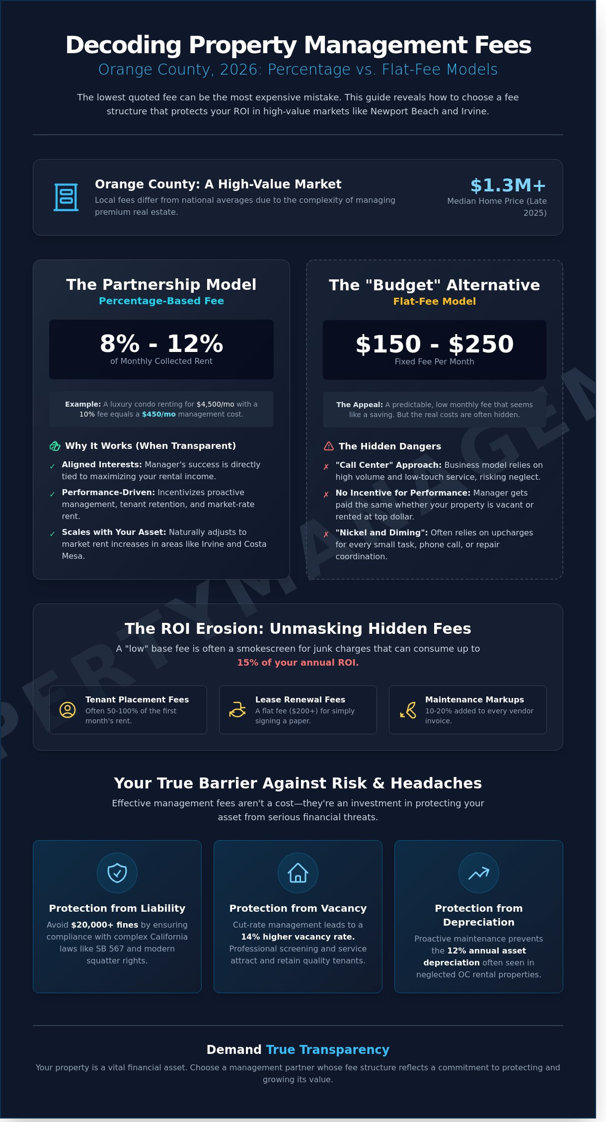 Property Management Company Fees: A 2026 Guide for Orange County Landlords
